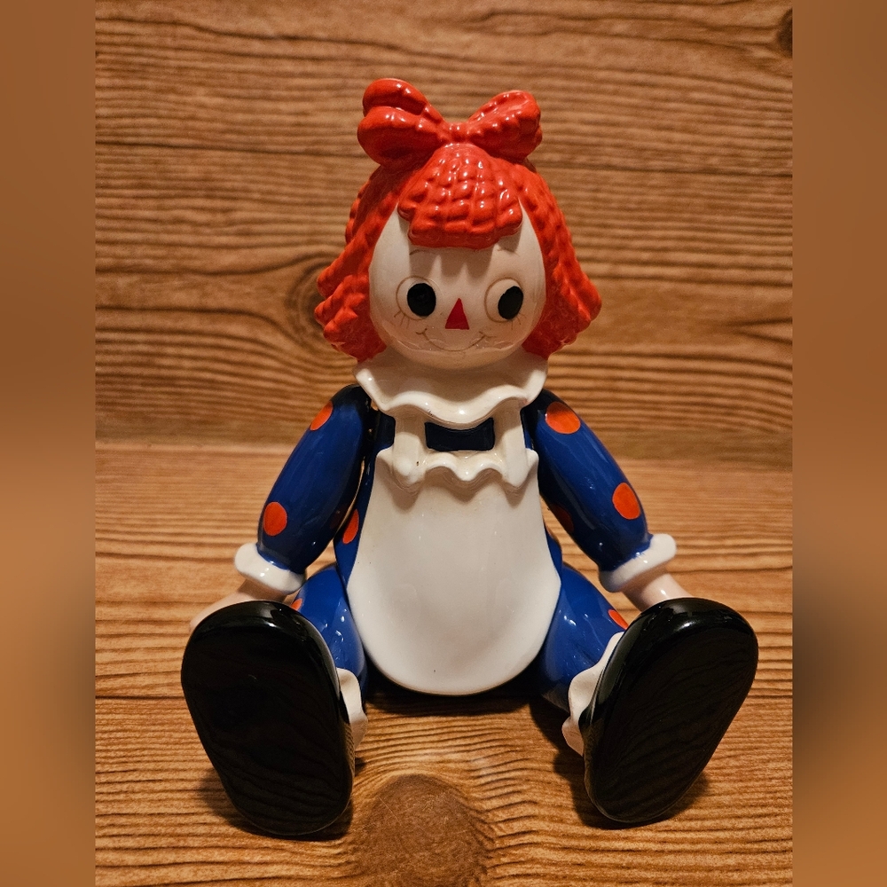 Vintage Schmid Raggedy Ann Poseable Music Box Figure - Picture 2 of 10
